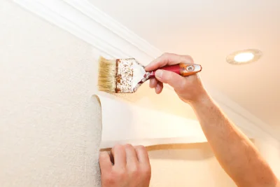 Pose de papier peint à Enveitg — revêtements muraux et toiles de verre